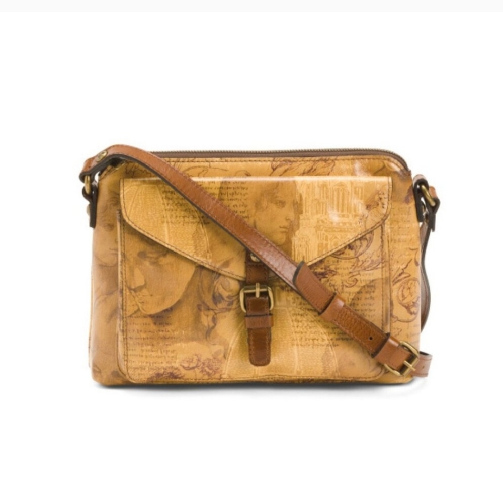 Patricia Nash Avellino Italian Sketchbook Crossbody Purse